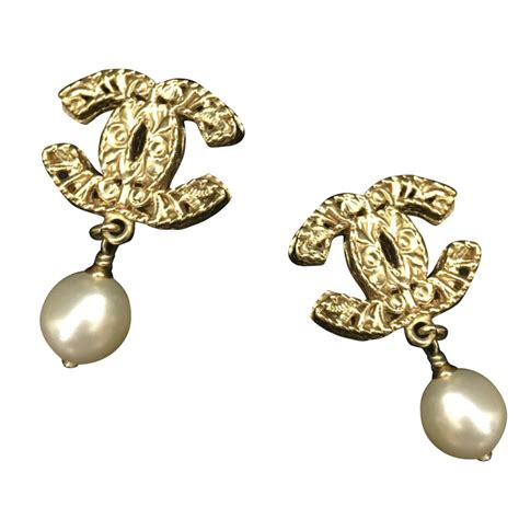 boucles d'oreilles chanel double c|Boucles d'oreilles .